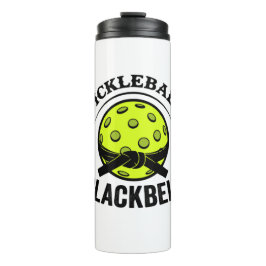 Pickleball Blackbelt - Funny Pickleball Master Thermosbecher