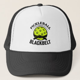 Pickleball Blackbelt - Funny Pickleball Master Truckerkappe