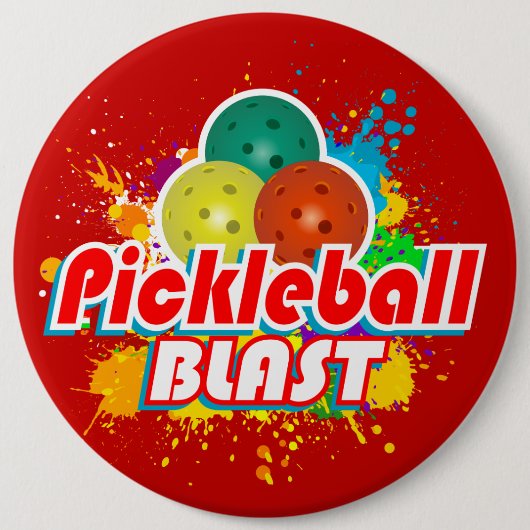 Pickleball Blast 1 Bildoptionen Button (Vorderseite)