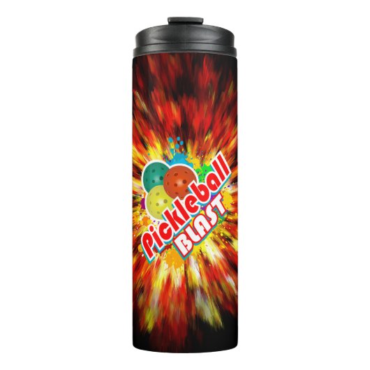 Pickleball Blast 1 Image Options Thermal Tumbler Thermosbecher (Vorderseite)