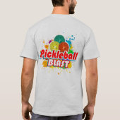 Pickleball Blast 1B Cyclone Krawatte Dye T - Shirt (Rückseite)