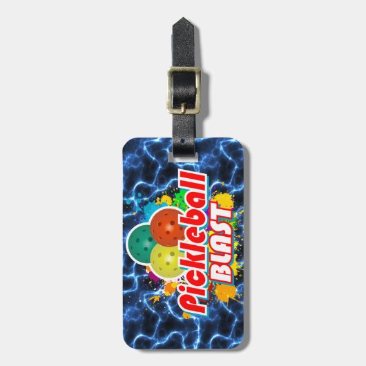 Pickleball Blast 1B Optionen Gepäckanhänger (Vorderseite vertikal)