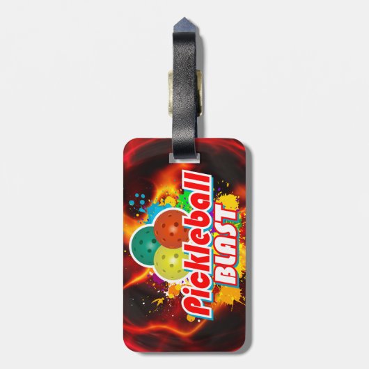 Pickleball Blast 1B Optionen Gepäckanhänger (Rückseite vertikal)