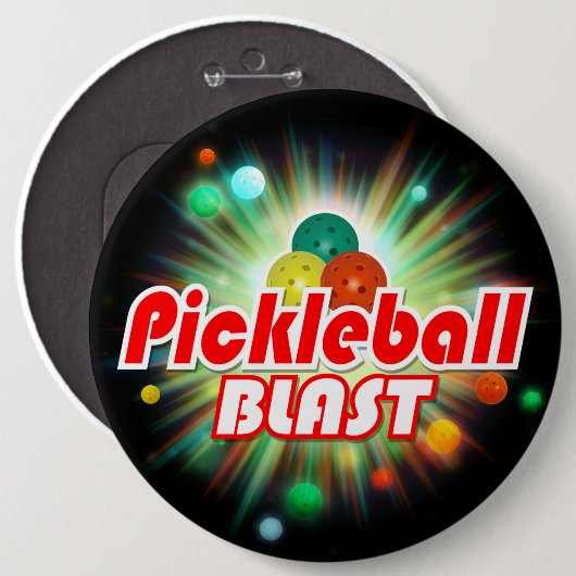 Pickleball Blast 2A-2C Bildoptionen Button (Vorne & Hinten)