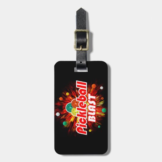 Pickleball Blast 2ABC Optionen Gepäckanhänger (Vorderseite vertikal)