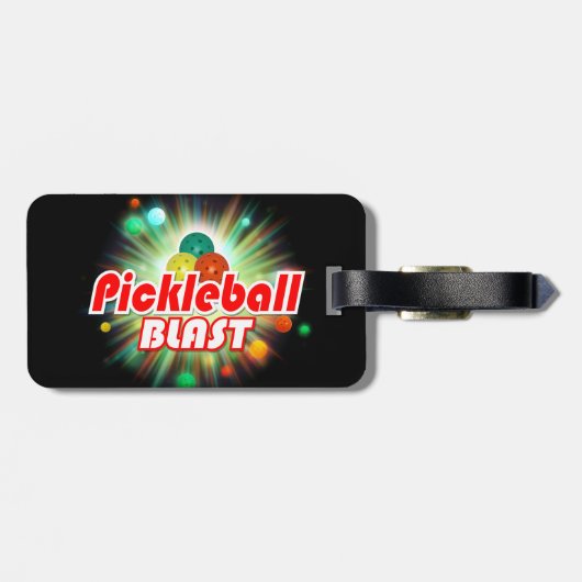 Pickleball Blast 2ABC Optionen Gepäckanhänger (Rückseite horizontal)