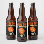 Pickleball - Bleibe aus der Küche Bierflaschenetikett (Flaschen)