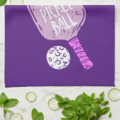 Pickleball - Bleibe aus der Küche Geschirrtuch (Gefaltet)