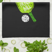 Pickleball - Bleibe aus der Küche Geschirrtuch (Gefaltet)