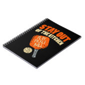 Pickleball - Bleibe aus der Küche Notizblock (Linke Seite)