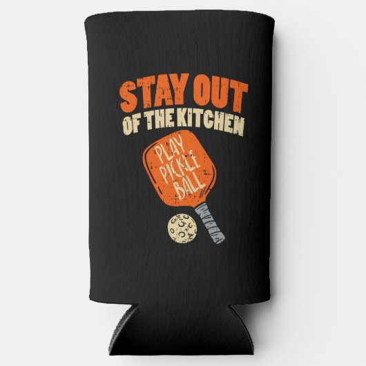 Pickleball - Bleibe aus der Küche Selters Dosenkühler (Vorderseite)