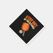 Pickleball - Bleibe aus der Küche Serviette (Ecke)