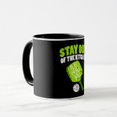 Pickleball - Bleibe aus der Küche Tasse (Vorderseite Links)