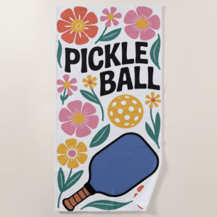 Pickleball Blume Paddle-Geschenk Strandtuch