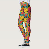 Pickleball Bold Andy Warhol Style Pattern Leggings (Links)