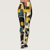 Pickleball Bold Van Doesburg Komposition Leggings (Rückseite)