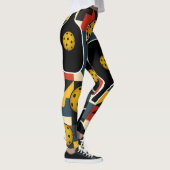 Pickleball Bold Van Doesburg Komposition Leggings (Rechts)