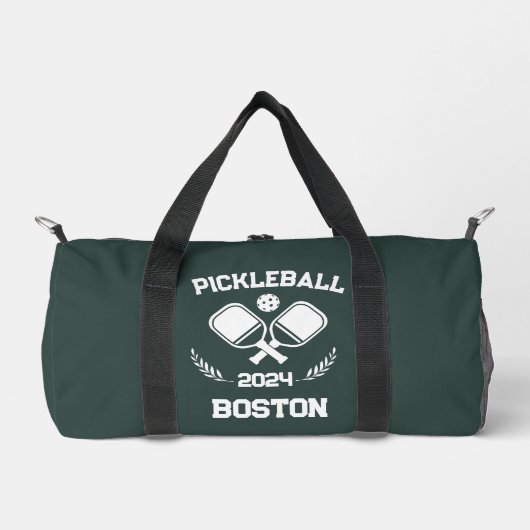 Pickleball Boston 2024 Custom Dark Aquamarin Duffle Bag (Vorderseite)