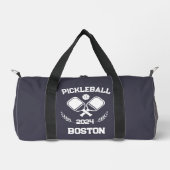 Pickleball Boston 2024 - Lila Kohle Duffle Bag (Vorderseite)