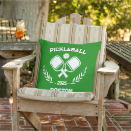 Pickleball Boston 2025 Custom Green Patio Kissen