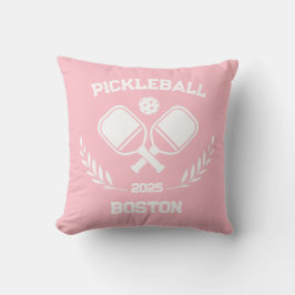 Pickleball Boston 2025 Custom Pink Kissen