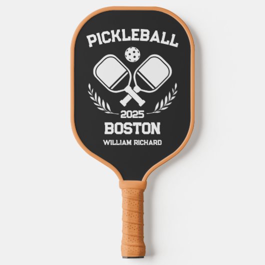 Pickleball Boston 2025 Custom Schläger (Vorderseite)