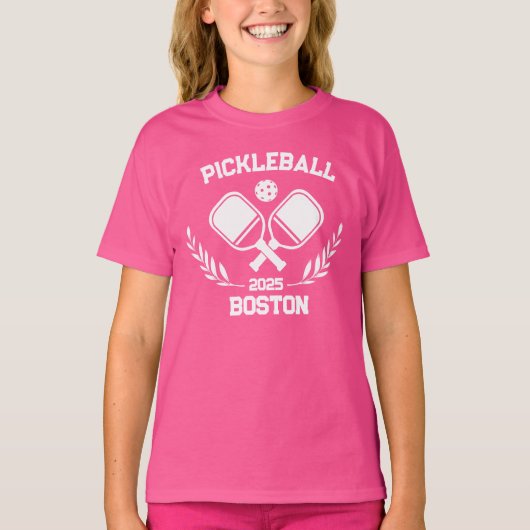 Pickleball Boston 2025 Custom T-Shirt (Vorderseite)