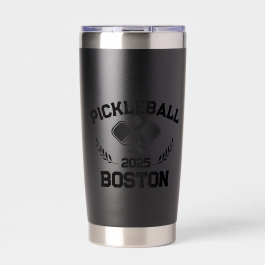 Pickleball Boston 2025 Custom Thermobecher (Vorderseite)