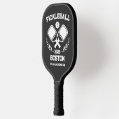Pickleball Boston 2025 Schwarz-Weiß-Brand Schläger (Links)