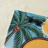 Pickleball Bounce Paddle Laugh Wiederholung Urlaub Strandtuch (Beispiel)