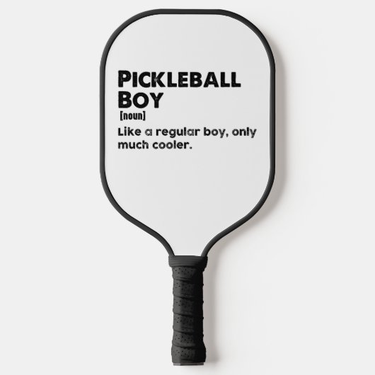 Pickleball Boy Funny Dictionary Definition Pickle Schläger (Vorderseite)