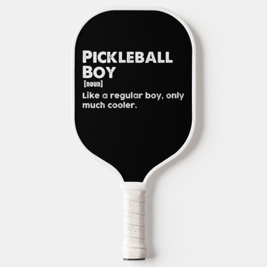 Pickleball Boy Funny Dictionary Definition Schläger (Vorderseite)