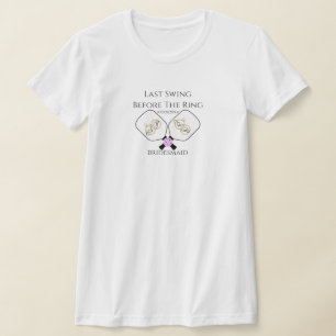 Pickleball Brautjungfer Letzter Schwung vor dem Ri T-Shirt