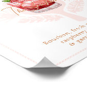 Pickleball Brautparty Cocktail Drink Poster (Ecke)