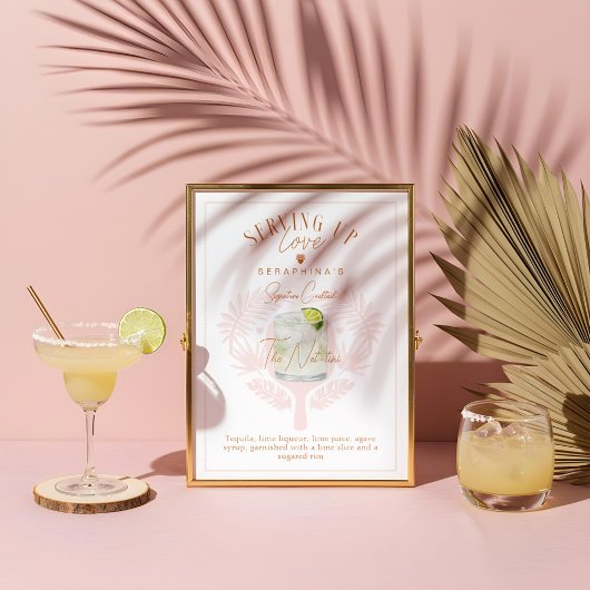 Pickleball Brautparty Cocktail Drink Poster