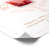 Pickleball Brautparty Cocktail Drink Poster (Ecke)