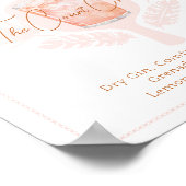 Pickleball Brautparty Cocktail Drink Poster (Ecke)