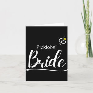 Pickleball Bride T-Shirt - Ehepaar Verabredet Wedd Karte