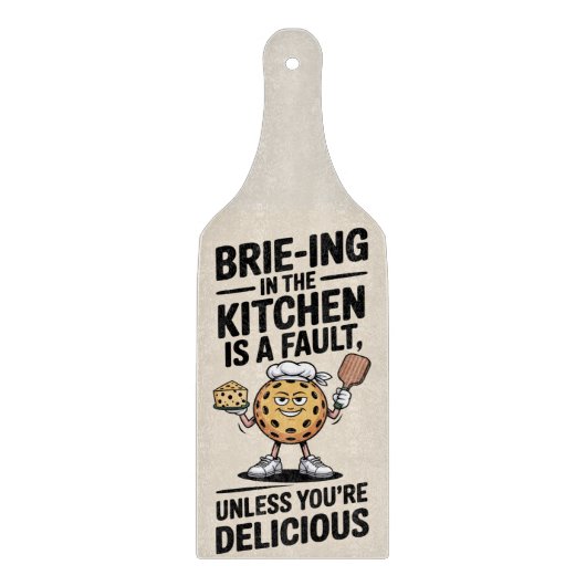 Pickleball Brie-Ing In The Kitchen Is A Fault Schneidebrett (Vorderseite)
