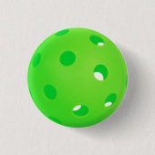 Pickleball Bright Green Pickleball Ball Zubehör Button (Vorderseite)
