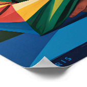 Pickleball Bright Team Jester Paddle Wall Poster (Ecke)