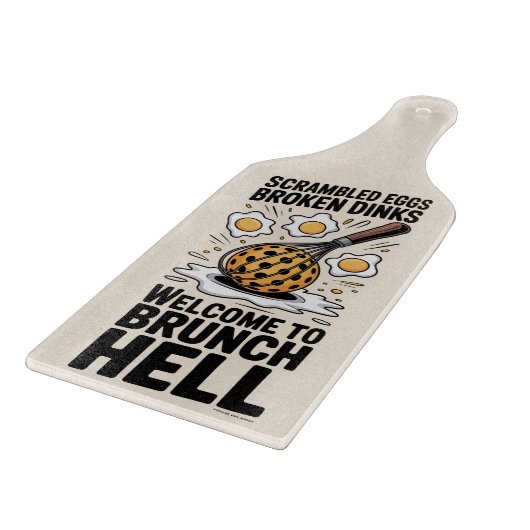 Pickleball Broken Dinks Kitchen Chaos Schneidebrett (Ecke)