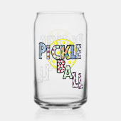 Pickleball-Buchstaben Dosenglas (Vorderseite)