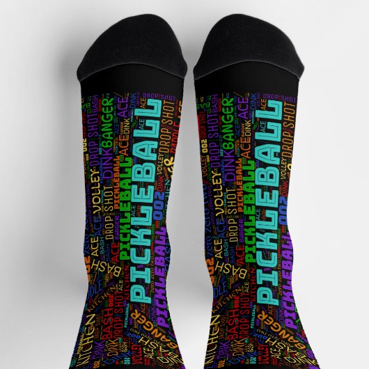 Pickleball-Buchstaben Socken (Oben)