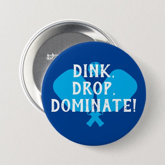 Pickleball Button Abzeichen Pickballer-Spieler (Vorne & Hinten)