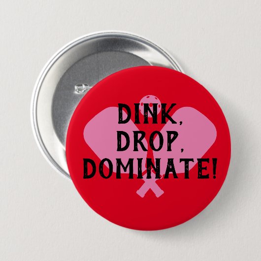 Pickleball Button Abzeichen Pickballer-Spieler (Vorne & Hinten)