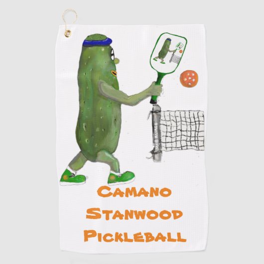 Pickleball Camano Stanwood Players Golfhandtuch (Vorderseite)