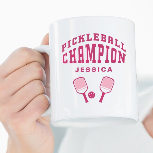 Pickleball Champion Fun Individuelle Name Initials Kaffeetasse