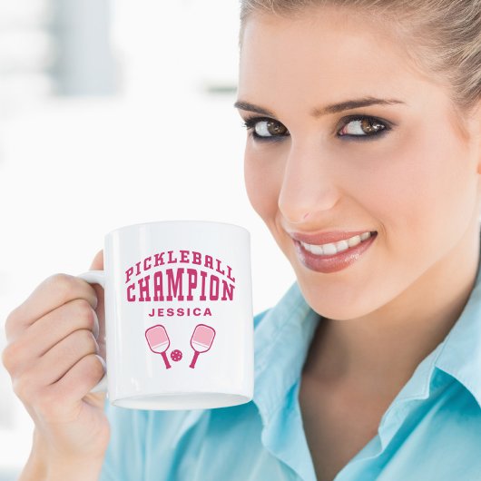 Pickleball Champion Fun Individuelle Name Initials Kaffeetasse