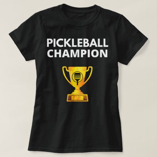 Pickleball Champion Funny PIckleball Trophy 634 T-Shirt (Design vorne)